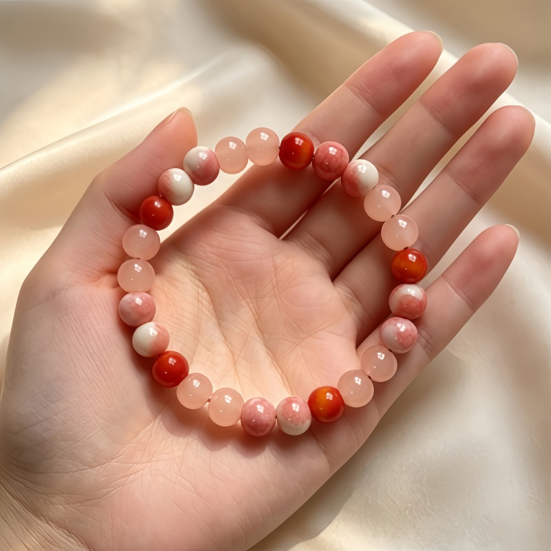Pink Heart Bracelet, Attracting Love and Luck